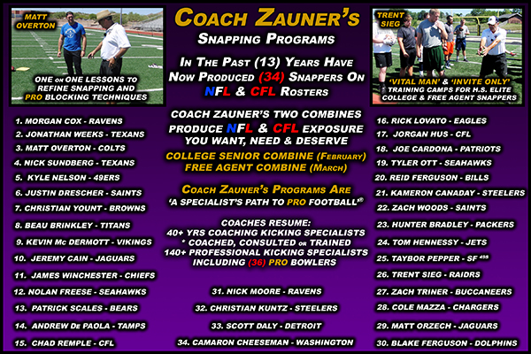  0 Coach Zauner Wall of Snappers